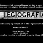 Wysyłki i odbiory osobiste Legiografii.