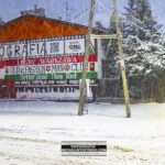 Warszawskie Osiedle Górce w zimowej scenerii.